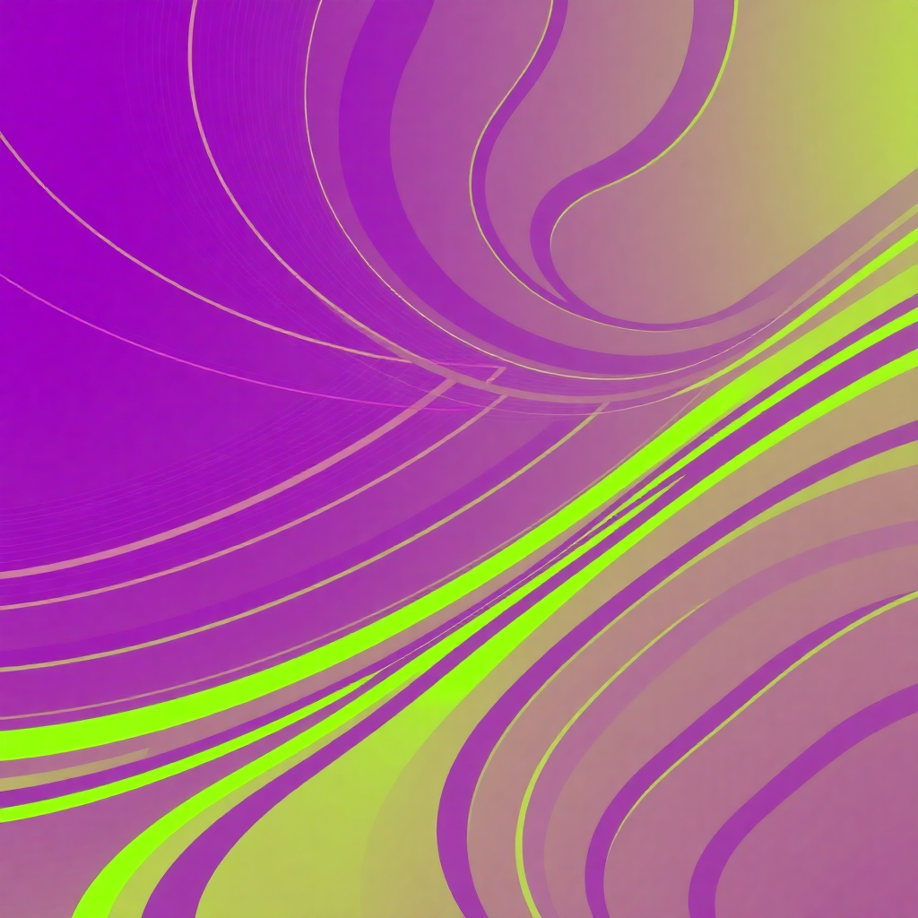 abstract sports pattern with dynamic movement lines, purple and neon green